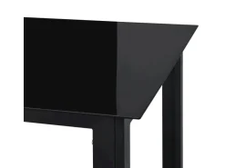 Juskys Aluminium Gartengarnitur Milano 9 Teilig mit Tisch und 8 Stühlen Dunkelgrau