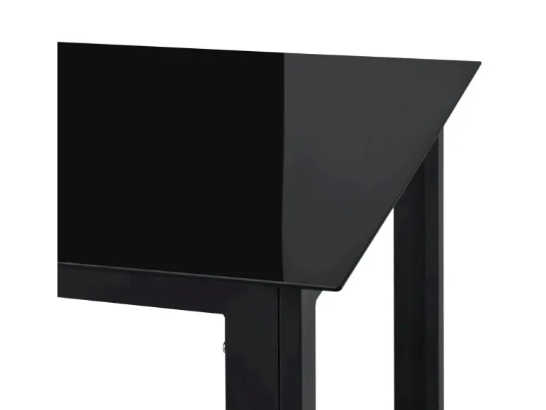 Juskys Aluminium Gartengarnitur Milano 9 Teilig mit Tisch und 8 Stühlen Dunkelgrau