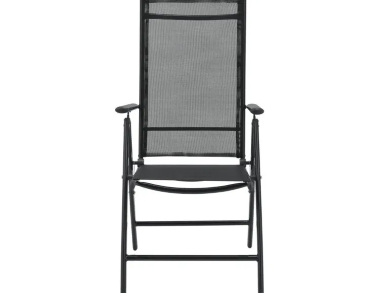 Juskys Aluminium Gartengarnitur Milano 5 Teilig mit Tisch und 4 Stühlen Dunkelgrau