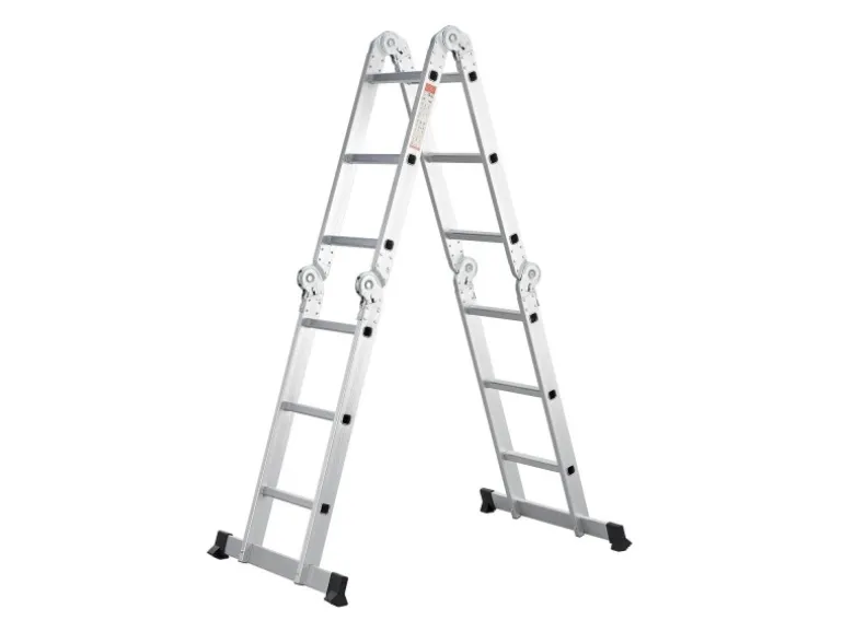 Juskys Aluminium Multifunktionsleiter 3,6m Tragfähigkeit bis 150 kg