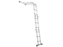 Juskys Aluminium Multifunktionsleiter 3,6m Tragfähigkeit bis 150 kg