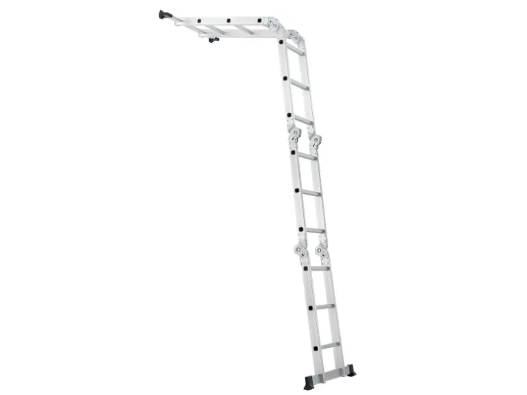 Juskys Aluminium Multifunktionsleiter 3,6m Tragfähigkeit bis 150 kg