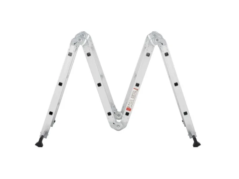 Juskys Aluminium Multifunktionsleiter 3,6m Tragfähigkeit bis 150 kg