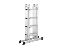 Juskys Aluminium Multifunktionsleiter 4,7m Tragfähigkeit bis 150 kg