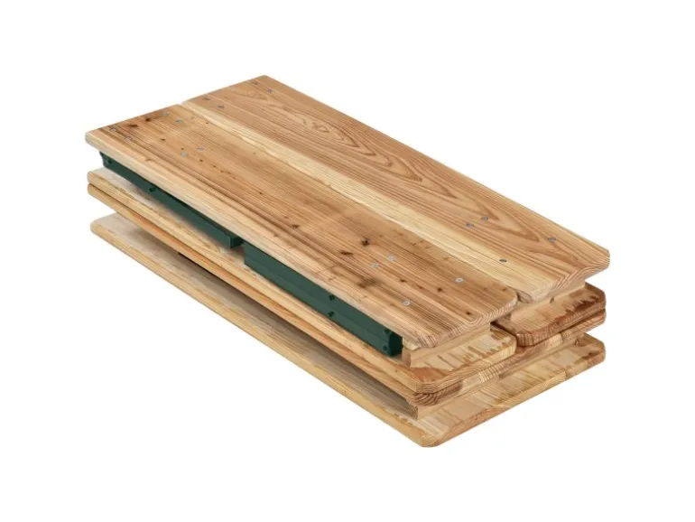 Juskys Bierzeltgarnitur Passau 3 teilig klappbar mit lackiertem Tannenholz 220 cm
