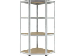 Juskys Eckregal Lagerregal Corner Easy 160 x 75 x 40 bis 75 cm