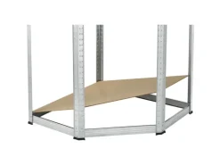 Juskys Eckregal Lagerregal Corner Easy 160 x 75 x 40 bis 75 cm
