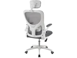 Juskys Ergonomischer Bürostuhl Baltimore Weiß Grau