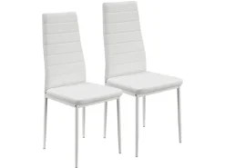 Juskys Esszimmerstuhl Loja 2er Set Weiß