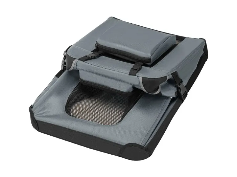 Juskys Faltbare Hundetransportbox Lassie L Dunkelgrau