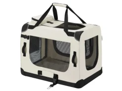 Juskys Faltbare Hundetransportbox Lassie M Beige
