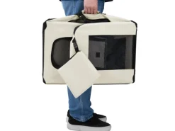 Juskys Faltbare Hundetransportbox Lassie M Beige