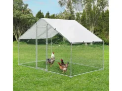 Juskys Freilaufgehege HLS25T 3x2x2m