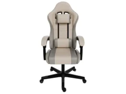 Juskys Gamingstuhl HyperSeat Beige/Hellgrau
