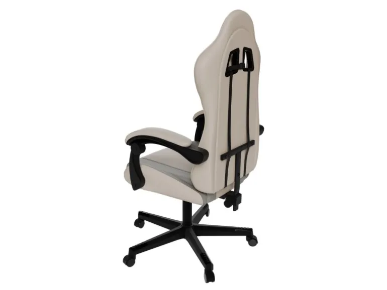 Juskys Gamingstuhl HyperSeat Beige/Hellgrau