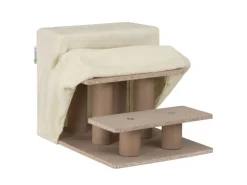 Juskys Haustiertreppe Timmy mit 3 Stufen Beige