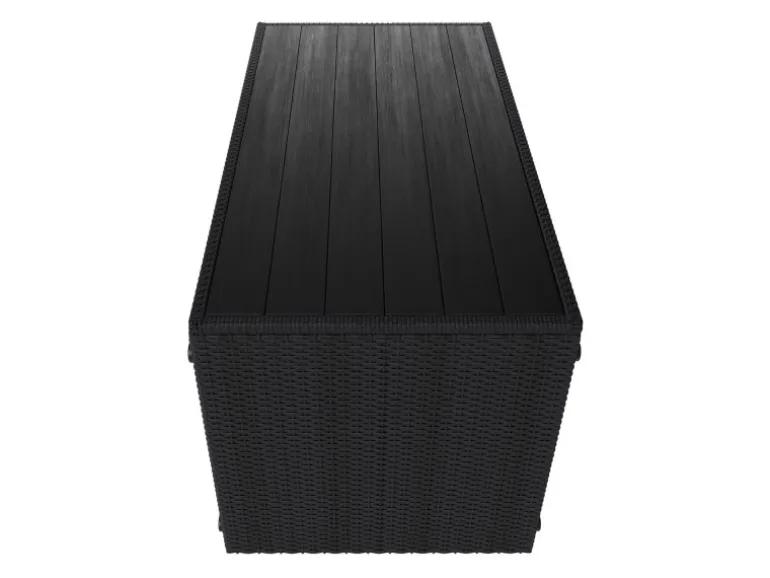 Juskys 2in1 Polyrattan Relax Gartenmöbel Set Jamaika Schwarz Grau