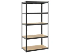 Juskys Lagerregal Basic 200 x 100 x 60 cm Grau