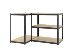 Juskys Lagerregal Basic 200 x 100 x 60 cm Grau