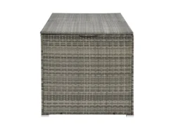 Juskys Polyrattan Gartenmöbel Auflagenbox Ikaria mit Innenplane in Grau Meliert