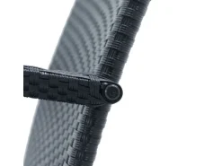 Juskys Polyrattan Gartenstühle Yoro 4er Set Stapelbar mit Armlehnen Schwarz