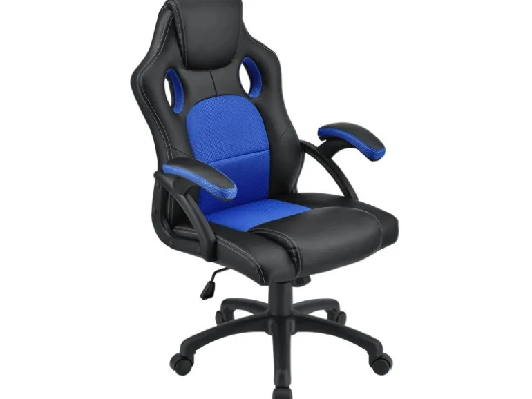Juskys Racing Schreibtischstuhl Montreal Blau