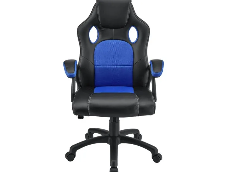 Juskys Racing Schreibtischstuhl Montreal Blau