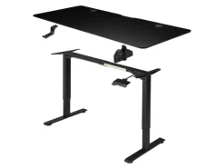 Juskys Schreibtisch Office Stand 120 x 60 cm Schwarz