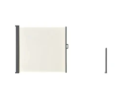 Juskys Seitenmarkise Dubai 300 x 180 cm Beige