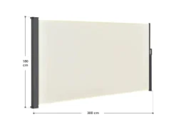 Juskys Seitenmarkise Dubai 300 x 180 cm Beige