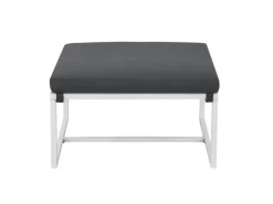 Juskys Sofa Set Gartenmöbel Bari mit Bezügen in Dunkelgrau