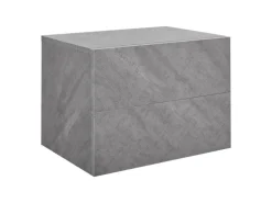 Juskys Wandschrank Nachttisch 40x29x30 cm mit 2 Schubladen Betonoptik