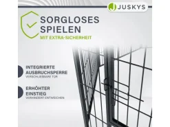 Juskys Welpenauslauf aus Metall 80 x 60 cm 8 Teilig