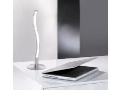 Just Light. LED Tischleuchte Wave Stahl H: 30 cm