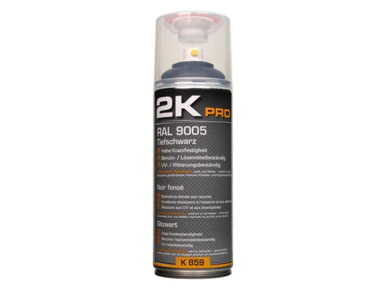 2K Pro Decklack 400 ml Tiefschwarz Matt