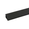 Kaindl Wandanschlussprofil 300 cm x 2,4 cm Schwarz