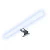 kalb LED Badleuchte Spiegellampe Aufbauleuchte für Spiegel Schrank Oder Wand 230VAC IP44 Chrom 4000K 45cm Länge