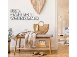 KARAT Bambus Sitzbank Montana Schuhregal mit Stauraum und Sitzkomfort 34 x 90 x 45 cm