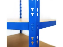 KARAT Eckregal - Hohe Traglast - Individuell Einsetzbar - Blau 180 x 90 x 42 x 60 cm