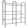 KARAT Flaschenkastenständer Rocket - Regal mit Wandbefestigung - Grau - Für 6 Kästen - 96 x 32,5 x 115,5 cm