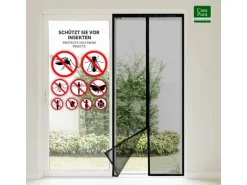 KARAT Fliegengitter Johnny Gestreift Klebemontage Klettverschluss 90 x 200 cm