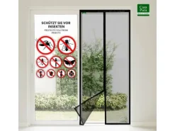 KARAT Fliegengitter Johnny Gestreift Klebemontage Klettverschluss 90 x 220 cm