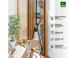 KARAT Fliegengitter Johnny Gestreift Klebemontage Klettverschluss 90 x 220 cm
