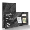KARAT Glas Memoboard Stone Design mit Magneten und Montagematerial 46 x 91 cm