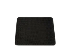 KARAT Katzenstreumatte Charly in Wabendesign Abwaschbar Anthrazit 76 x 61 cm