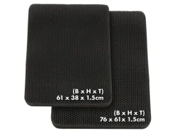 KARAT Katzenstreumatte Charly in Wabendesign Abwaschbar Anthrazit 61 x 38 cm