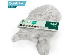 KARAT Kunstfell Nelly Flauschiges Dekofell Individuell Einsetzbar Black Tip