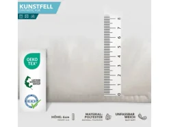 KARAT Kunstfell Nelly Flauschiges Dekofell Individuell Einsetzbar Ivory