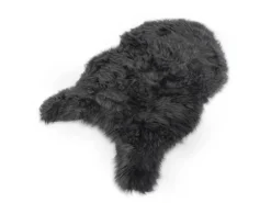 KARAT Kunstfell Nelly Flauschiges Dekofell Individuell Einsetzbar Charcoal Grey