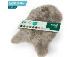 KARAT Kunstfell Nelly Flauschiges Dekofell Individuell Einsetzbar Dark Beige